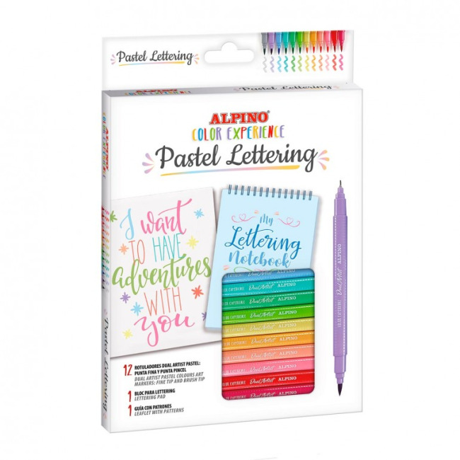 Set Pastel Lettering Colorexperience