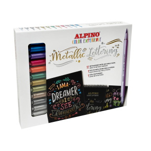Set Metallic Lettering Color Experience