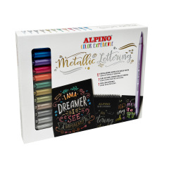 Set Metallic Lettering Color Experience