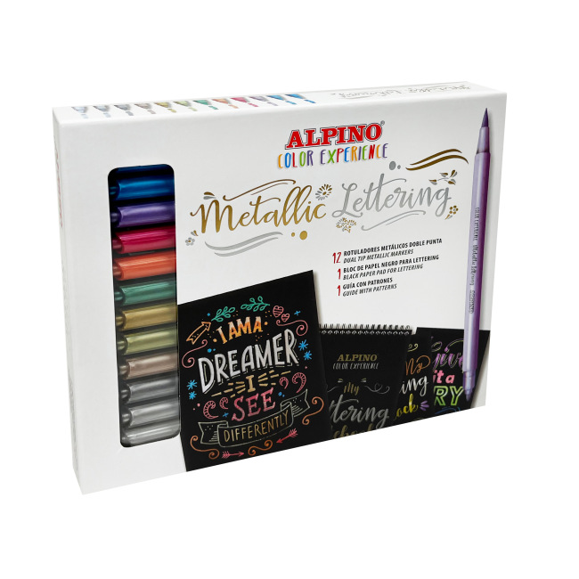 Set Metallic Lettering Color Experience
