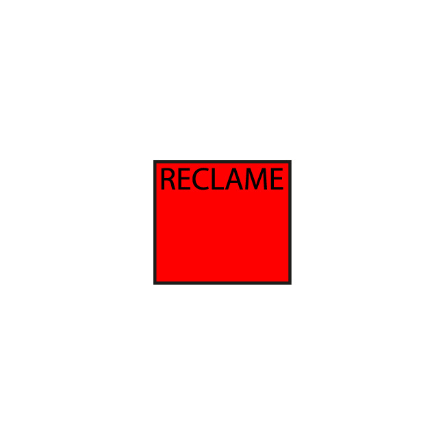 Etiquettes imprimées 'RECLAME' - 3 lignes