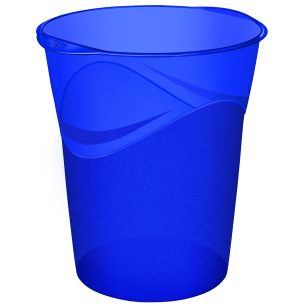 Corbeille Happy Bleu 14L
