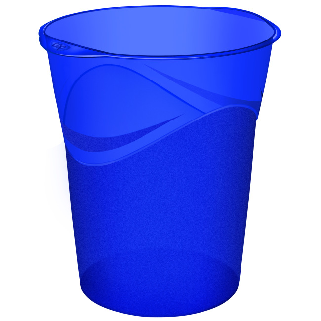 Corbeille Happy Bleu 14L