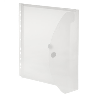 Pochette-enveloppe velcro A4 avec perforation