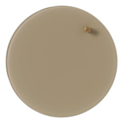 Tableau magnétique en verre rond