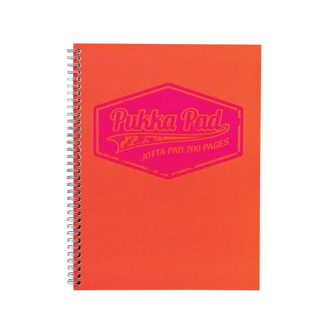 Pukka Pad Jotta Notepad NEON Orange A5 Quad