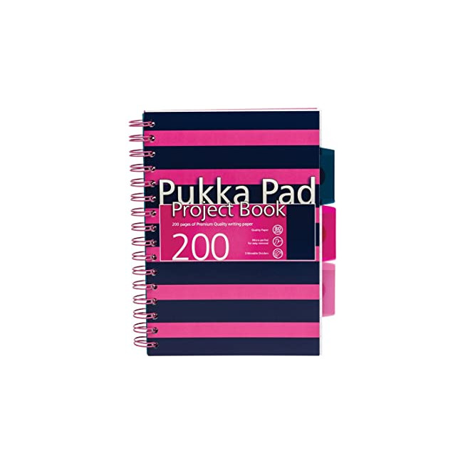 Pukka Pad ProjectBook NAVY Rose A5 Ligné