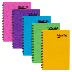 Cahier à spirale et couverture cartonnée A5 Bright
