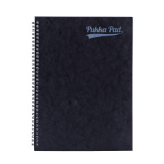 Cahier à spirale et couverture cartonnée A4 Black
