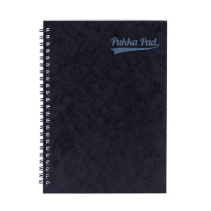 Cahier à spirale et couverture cartonnée A5 Black