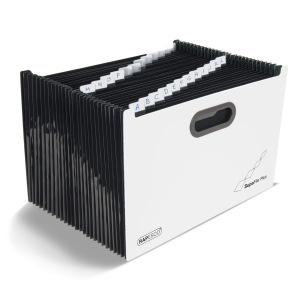 Dossier extensible SupaFile 26 Poch. A4 Blanc, noir
