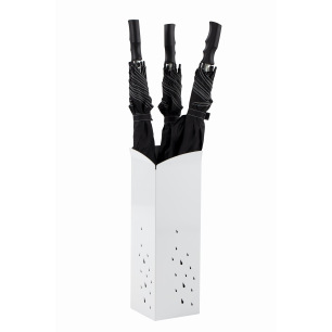 Porte parapluies en métal blanc PMPLUIE