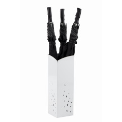Porte parapluies en métal blanc PMPLUIE
