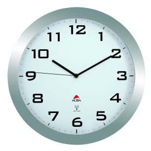 Horloge radio-pilotée Horissimo RC 38cm en Acier