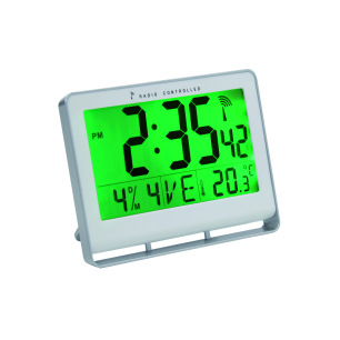 Reveil /horloge digitale radio-pilotée LCDNEO