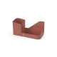 Organisateur de bureau en métal ODTRI terracotta