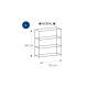 Etagère multifonctions 4 niveaux 120cm