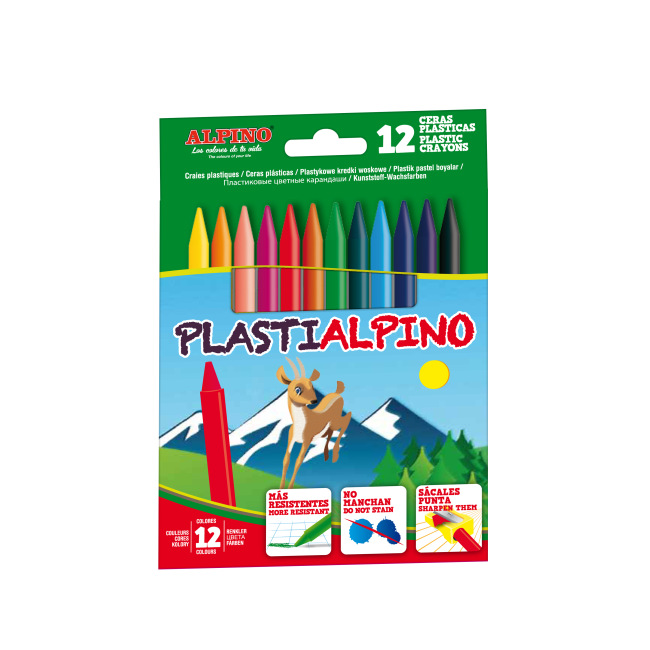 Etui 12 crayons Plasti