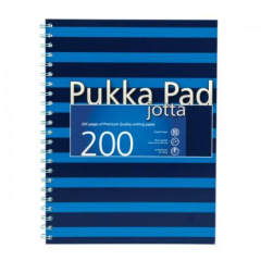 Pukka Pad Jotta Notepad NAVY Bleu A4 Ligné