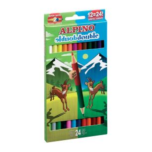 Etui 12 crayons de couleurs Double