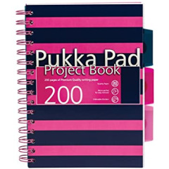 Pukka Pad ProjectBook NAVY Assorti 2 Couleurs A5