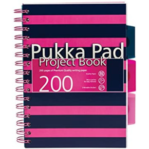 Pukka Pad ProjectBook NAVY Rose A5 Ligné