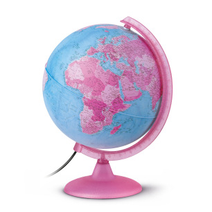 Globe terrestre lumineux "Pink"