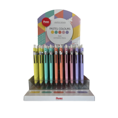 Display porte-mines couleurs pastel