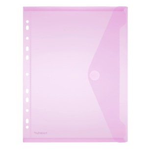 Pochette-enveloppe velcro A4 avec perforation