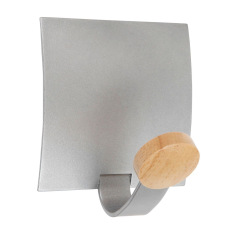1 Patère magnétique Acier/Bois