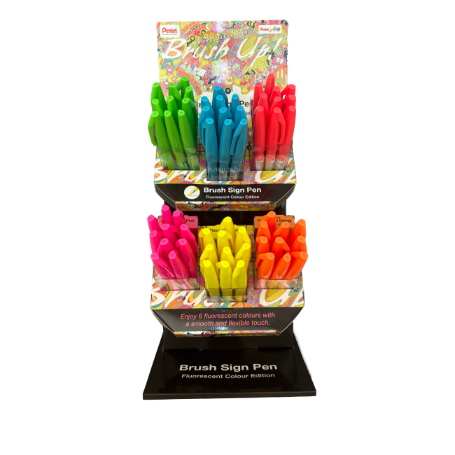 Display Brush Sign Pen FLUO