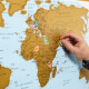 Carte du monde à gratter