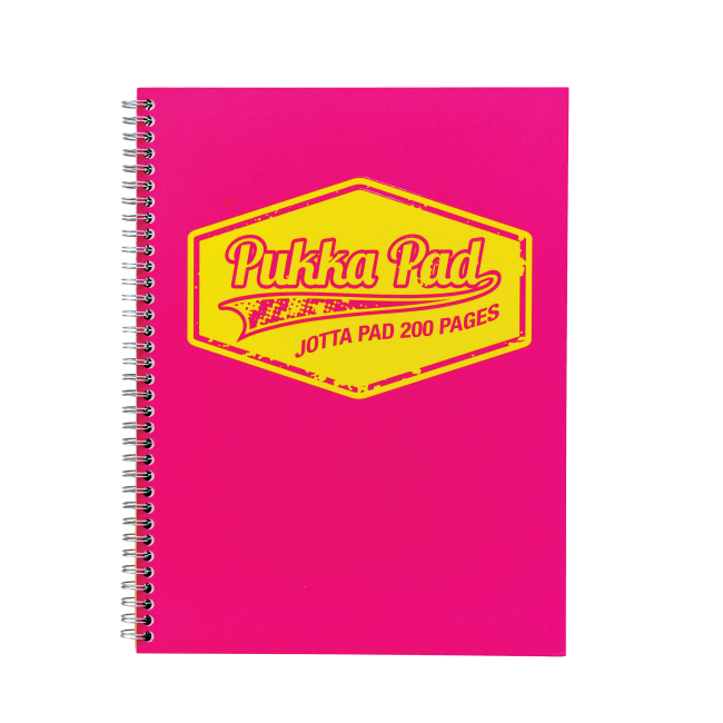 Pukka Pad Jotta Notepad NEON Rose A5 Ligné