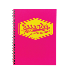 Pukka Pad Jotta Notepad NEON Rose A5 Quad