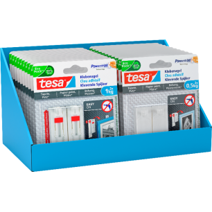 Display 16 Clous adhésifs Tesa Fixation