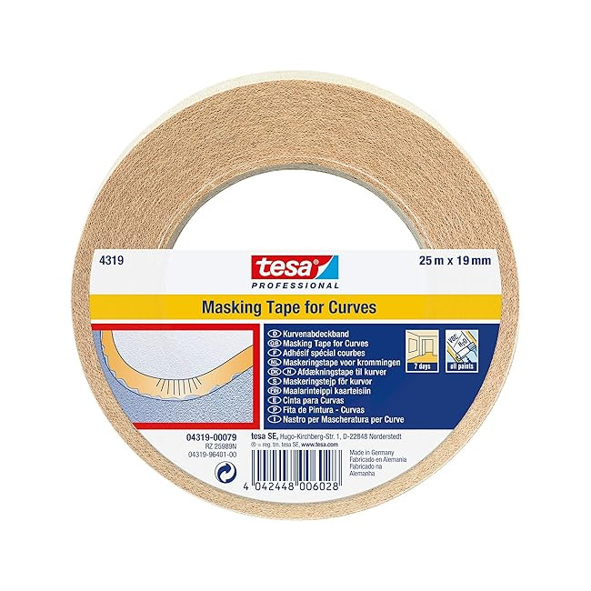 Tesa KREPP® masking tape courbes